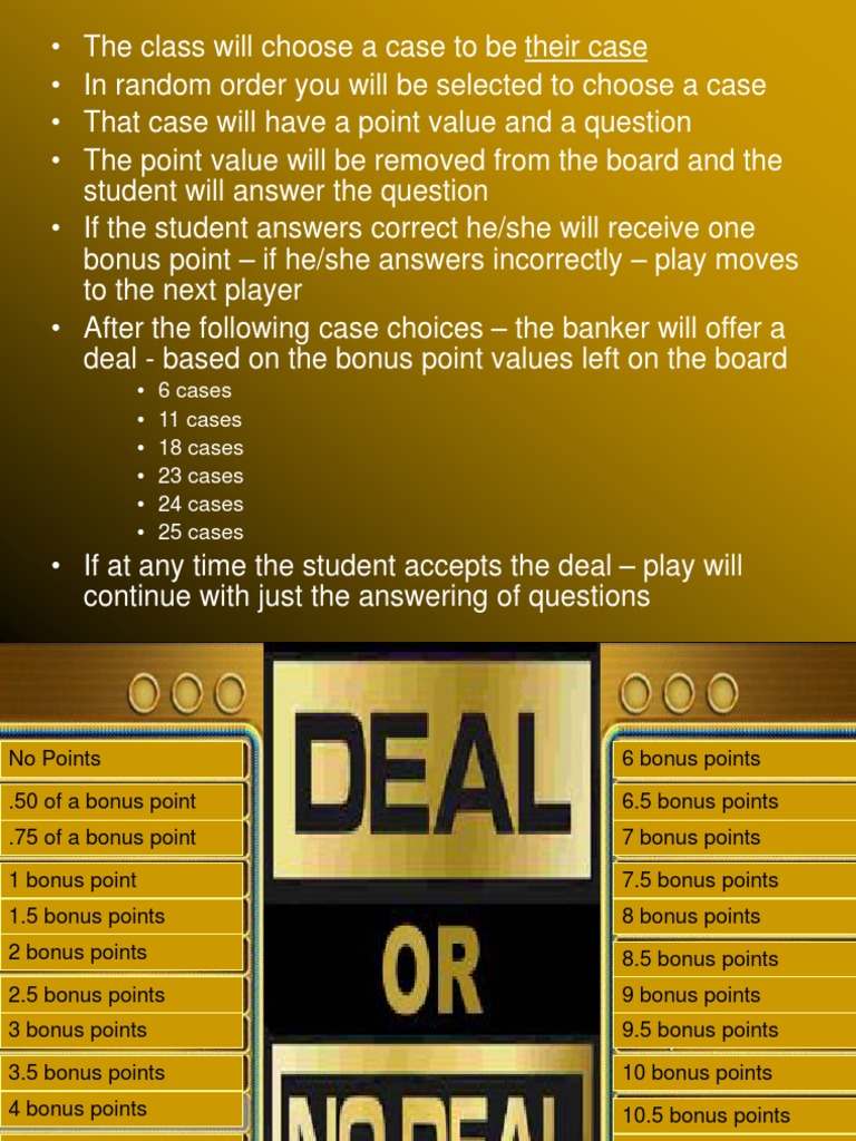 Deal or No Deal | PDF | Game Shows | Gaming for Free Printable Deal Or No Deal Game