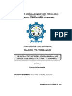 Informe de (Módulo I), Topografia General PDF