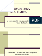 La Escritura Académica