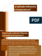 Latitude Influencia A Variação Da Temperatura