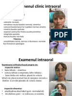 Examenul Clinic Intraoral