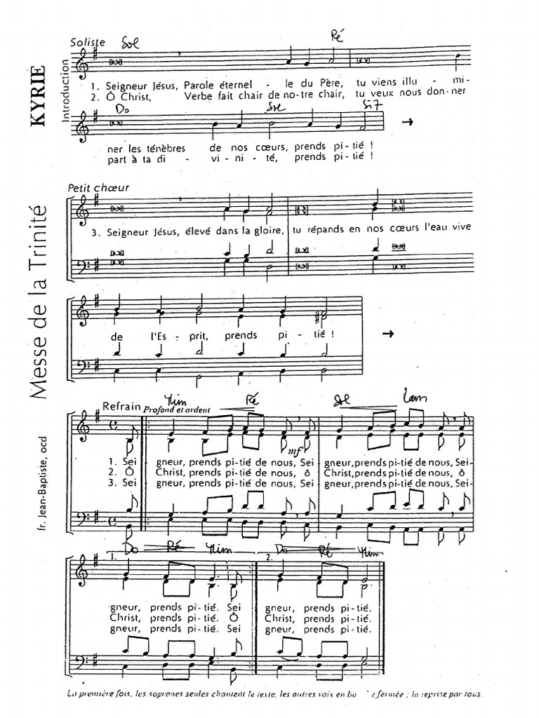 Messe De La Trinite Pdf