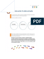 Ejercicio Escrito. Actividad para Reflexionar. para Que Educamos LuisRafaelGarcía PDF