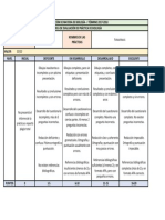 Rúbrica - Práctica Biología 3