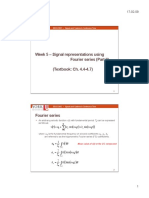 Week 5 - Signal Representations Using Fourier Series (Part II) (Textbook: Ch. 4.4-4.7)