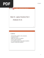 Outline: Week 10 - Laplace Transform Part 2 (Textbook: Ch. 6)