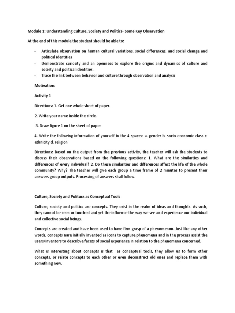 Module UCSP | PDF | Sociology | Science