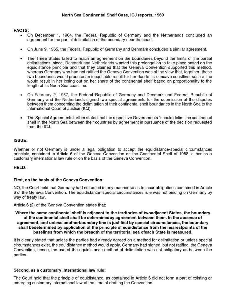 North Sea Continental Shelf Case.pdf Territorial Waters