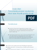 Diagnosis Dan Penatalaksanaan Leukemia Akut Dan Kronik Pada