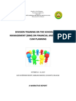 Division Training On The School-Based Management (SBM) On Financial and Operation Cum Planning