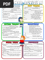 Grammar Revision Present Past Future Tenses Questi Fun Activities Games Grammar Drills 37114