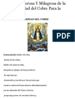 Oración Poderosa Y Milagrosa de La Virgen Caridad Del Cobre para La Abundancia