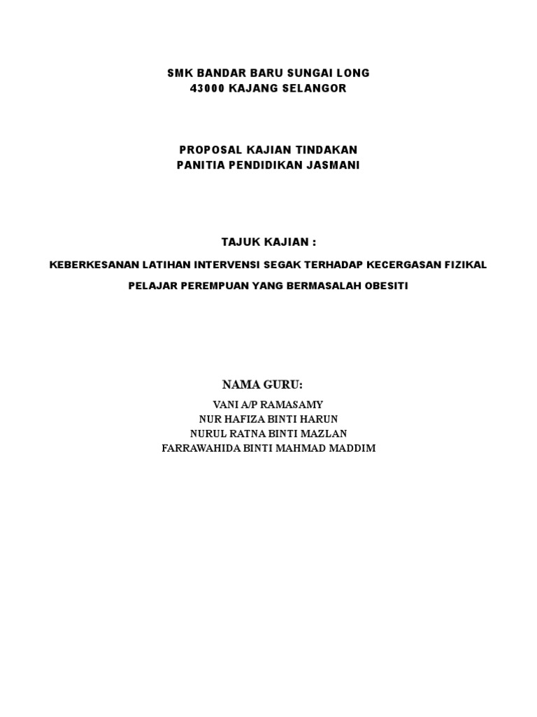 Pelan Aktiviti Intervensi Segak Blogsegak