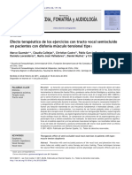 Efecto Terapéutico de Los Ejercicios Con Tracto Vocal Semiocluido en Pacientes Con Disfonía Músculo Tensional Tipo I PDF