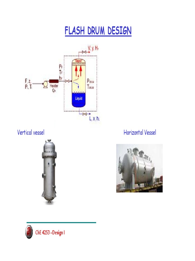 Flash Drum Design.pdf Chemical Engineering Gases Free 30day