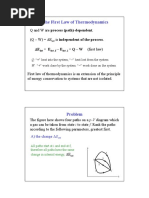 The First Law of Thermodynamics