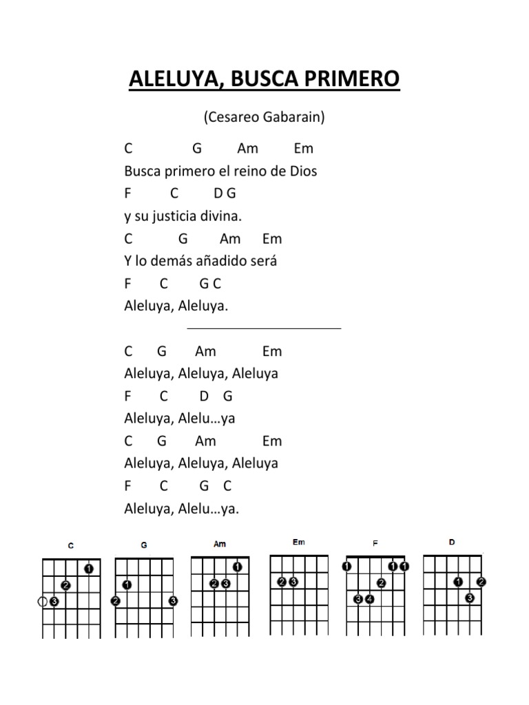Aleluya Busca Primero aleluya busca primero