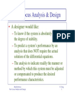 Root Locus Analysis & Design: A Designer Would Like