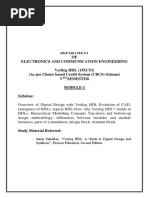 Verilog HDL Module 1 Notes