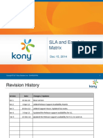 SLA and Escalation Matrix