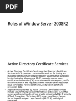 Roles of Window Server 2008R2