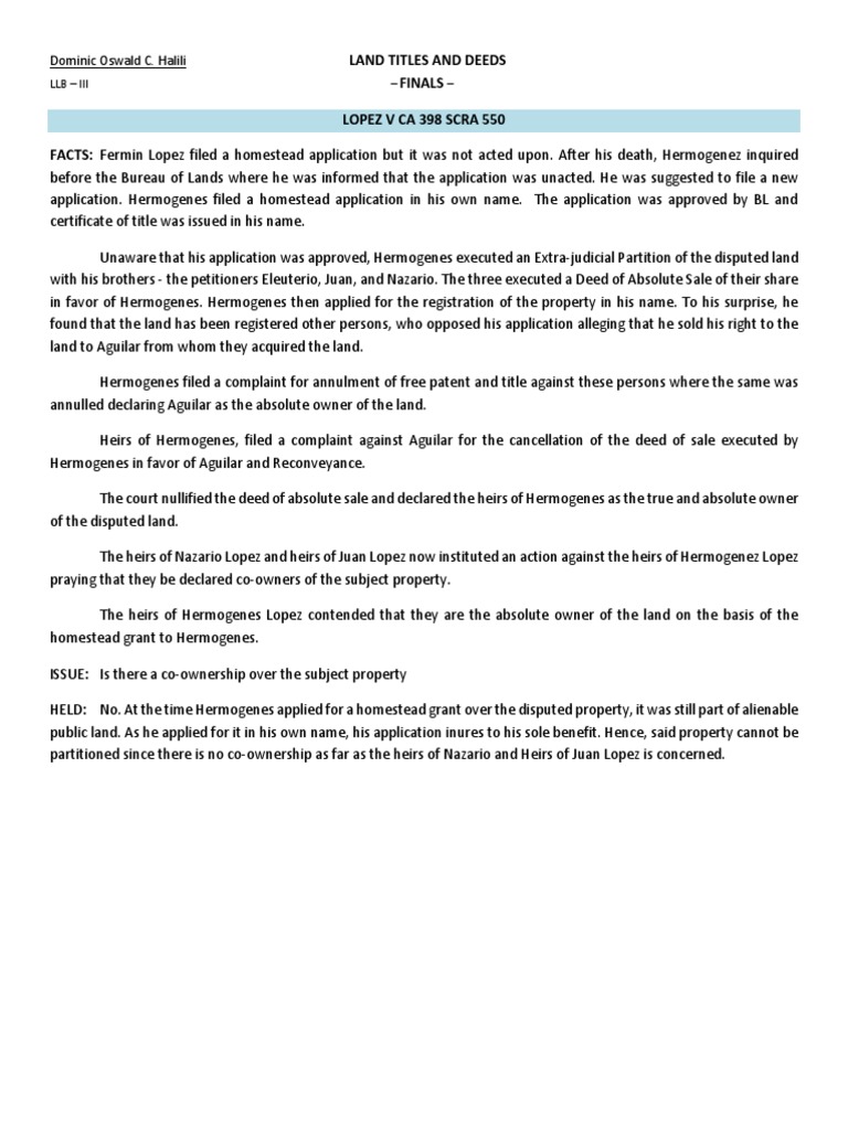 Finals Cases PDF Foreclosure Statute Of Limitations