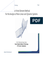 The Finite Element Method For The Analysis of Non-Linear and Dynamic Systems y y y