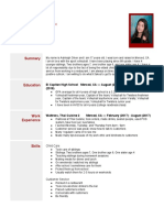 Resume Template 2018