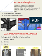 Çeli̇k Yapilarda Bi̇rleşi̇m