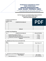 Daftar Usulan Pengawas Silang SMK It Iqro