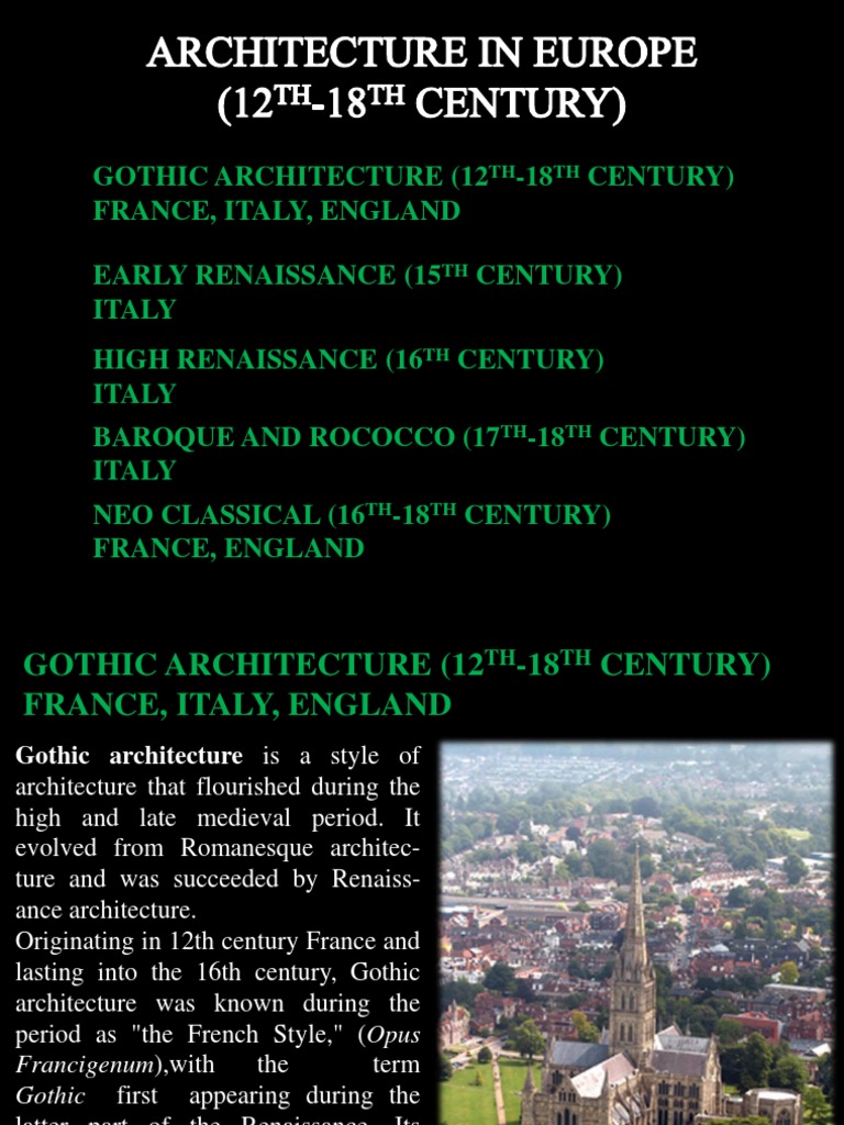 Lec 9 | PDF | Gothic Architecture | Christian Architecture