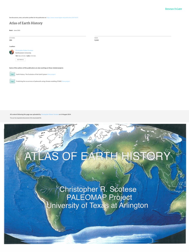 Scotese's Paleogeographic Atlas | PDF | Continent | Geology