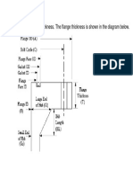 Flange Thickness: Enter The Flange Thickness. The Flange Thickness Is Shown in The Diagram Below