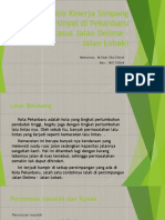 Analisis Kinerja Simpang Bersinyal Di Pekanbaru