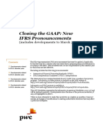 Closing The GAAP: New IFRS Pronouncements Closing The GAAP: New Pronouncements Closing The GAAP: New