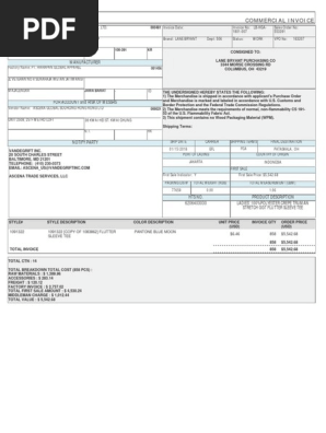 Commercial Invoice