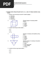 Soal Uh Mtk Kelas 5 Bab Bangun Ruang Semester 2