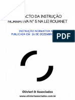 Manual - Nova Instrução Normativa da lai Rouanet INTRUÇÃO NORMATIVA Nº 5