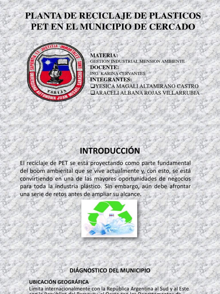 Planta de Reciclaje de Plasticos Pet | PDF | Reciclaje | Residuos