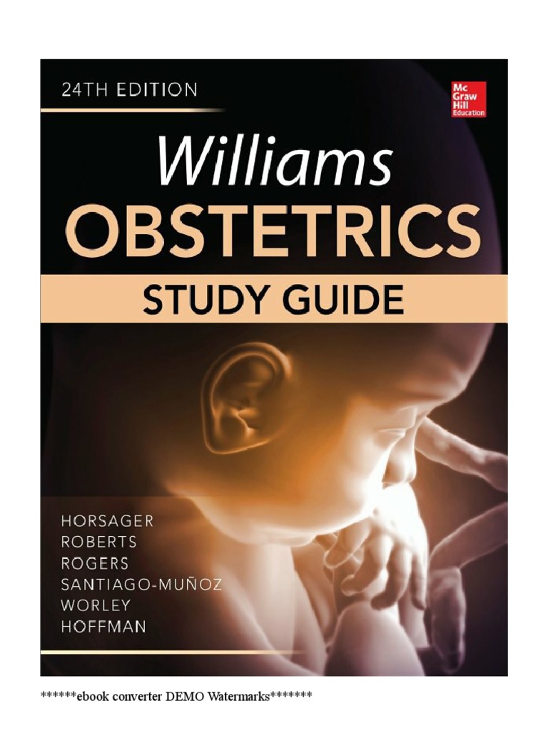 Williams Obstetrics Study Guide 24th Edition PDF Childbirth