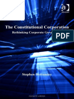 The Constitutional Corporation - Rethinking Corporate Governance
