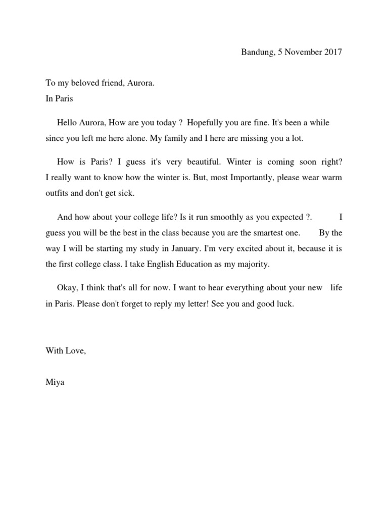 Personal Letters to Beloved Friends | PDF | Language Arts & Discipline ...