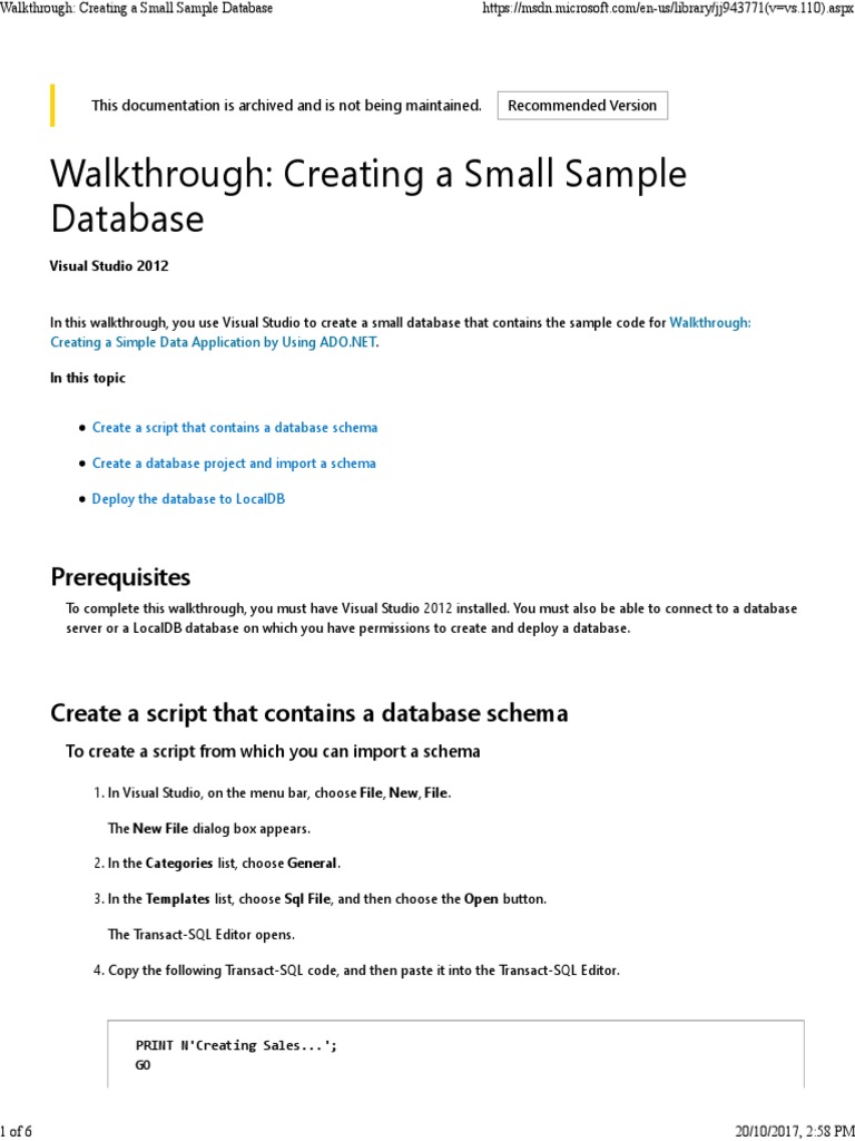 Vba Ado Sql Server