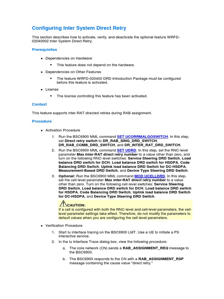 Documents - Tips - Configuring Inter System Direct Retry | PDF