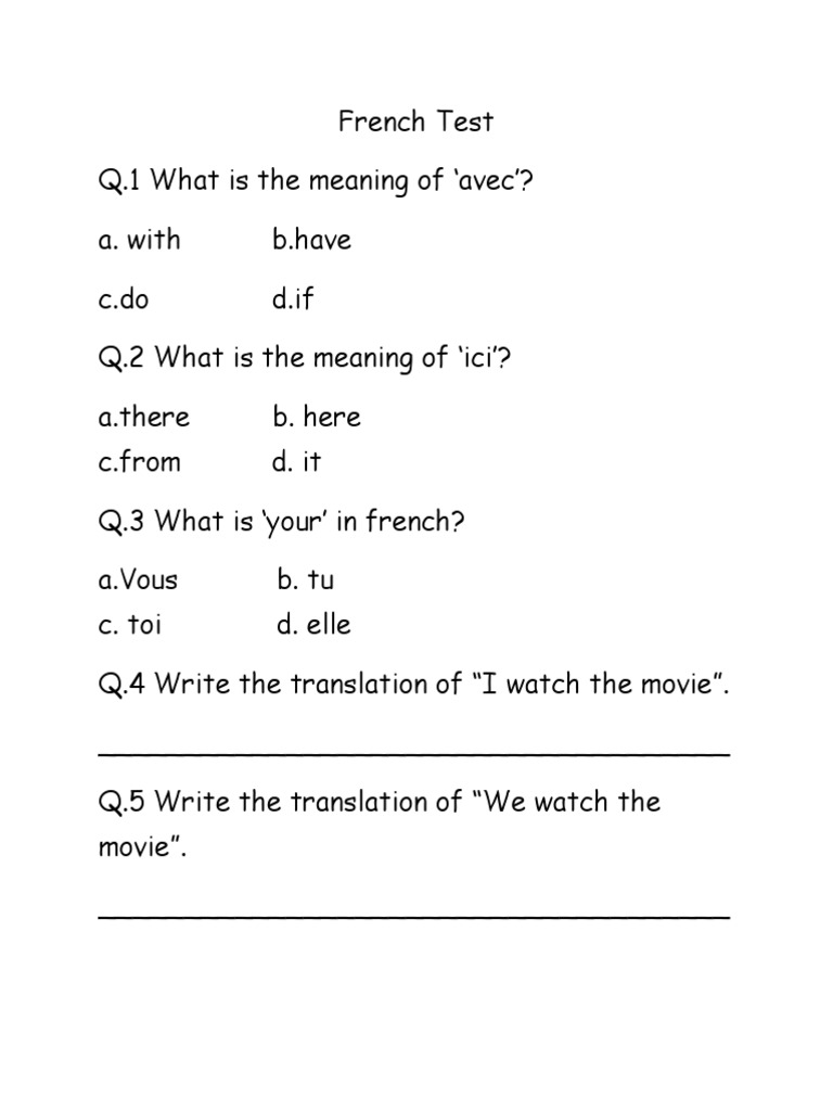 french-test-pdf