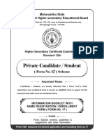 12th Private Candidate Information Booklet PDF