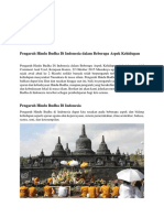 Pengaruh Hindu Budha Di Indonesia Dalam Beberapa Aspek Kehidupan