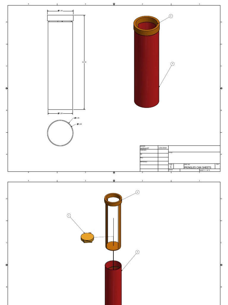 Pringles Can Design Specifications | PDF