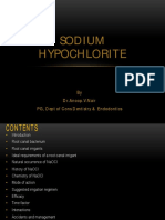 Sodium Hypochlorite: by DR - Anoop.V.Nair PG, Dept of Cons Dentistry & Endodontics