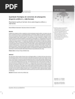 Qualidade Fisiológica de Sementes de Pitangueira